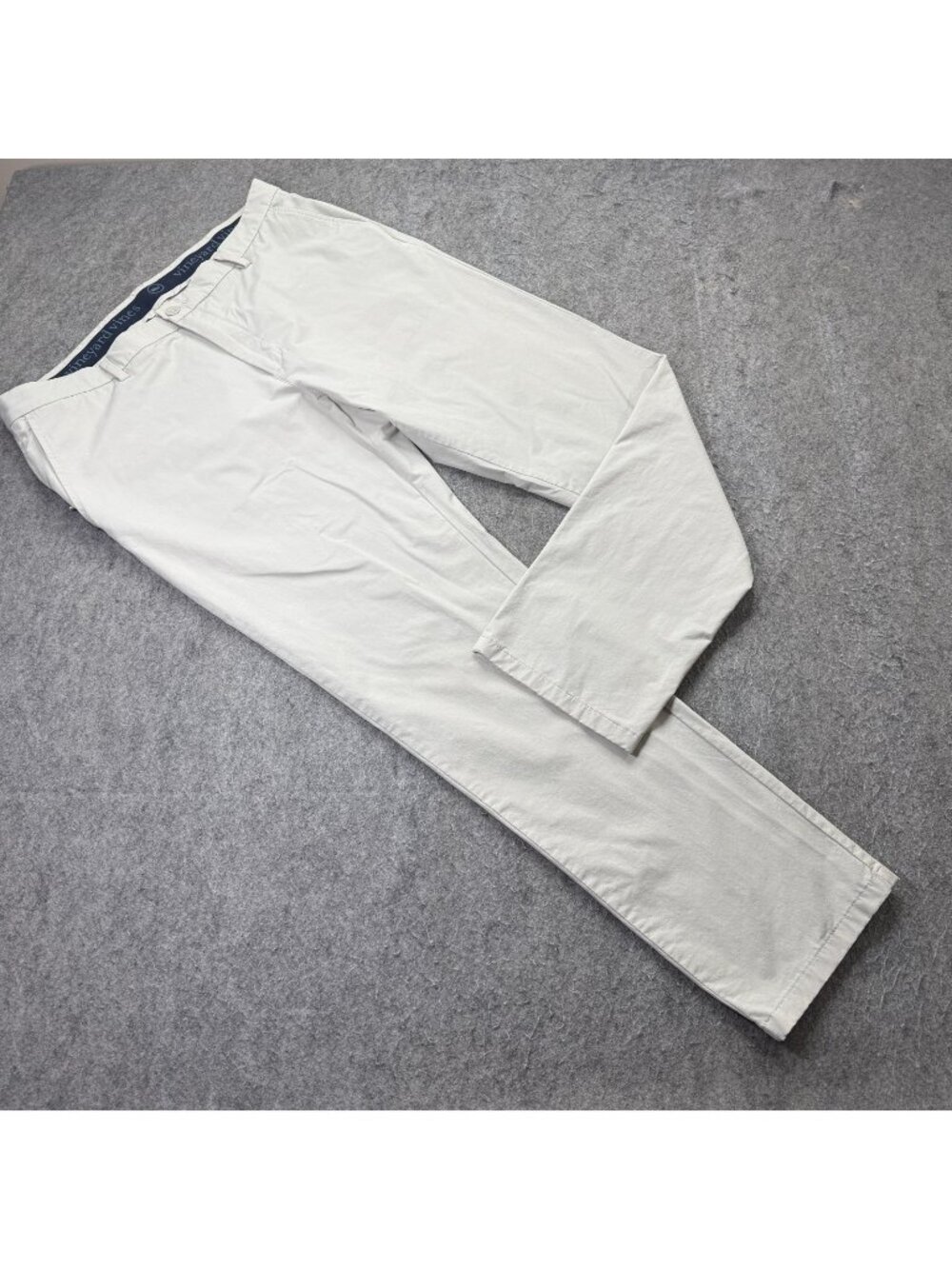 Vineyard Vines On The Go Pants Men 38 x 32 Beige Cream Water Resistant Nylon